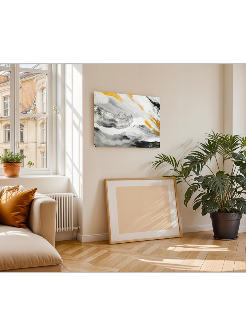 Droplyte Multicolor Abstract Painting Decorative Wall Art Canvas with Wooden Frame Home Decor for Living Room, Drawing Room, Office Room and Bedroom 60CM x 40CM - Image 2