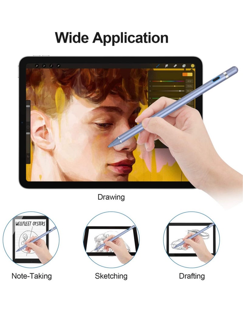 ELTRAZONE Active Stylus Pens for Touch Screens, Active Pencil Smart Digital Pens Fine Point Stylist Pen Compatible with iPhone iPad,Samsung/Android Smart Phone&Tablet Writing Drawing - Image 2