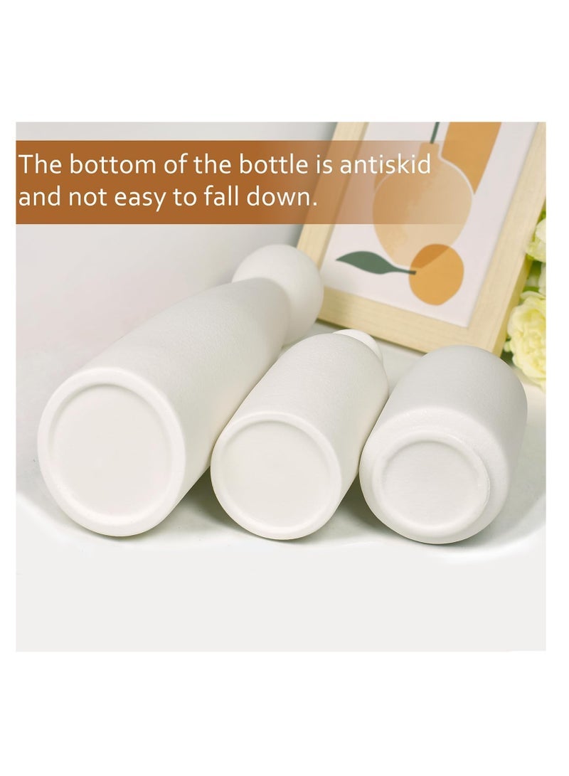 كابتن تيك White Ceramic vase Set-3 Small Flower vases for Decor,Modern Boho Farmhouse Home Decor,Modern Home Decor,Decorative vase for Pampas Grass&Dried Flowers,idea Shelf,Table,Bookshelf,Entryway Decor - Image 4