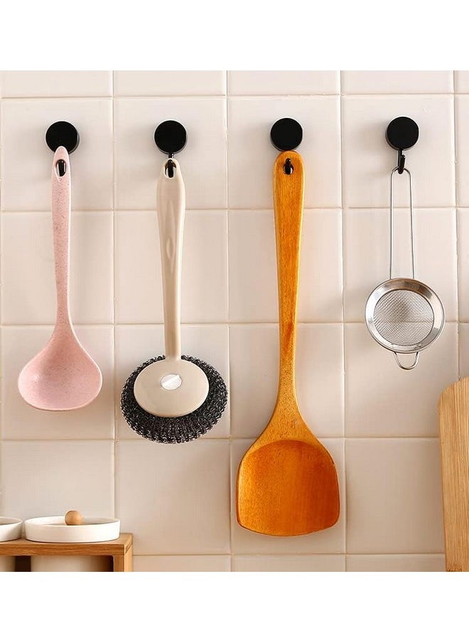 wolpin wolpin Self Adhesive Wall Hooks Waterproof Adhesive Sticky Round Hooks | Hanging Capacity 2 KG Max | Multipurpose Home Storage (Colorful Hook, Pack of 10 Pcs), Acrylonitrile Butadiene Styrene  - Image 4