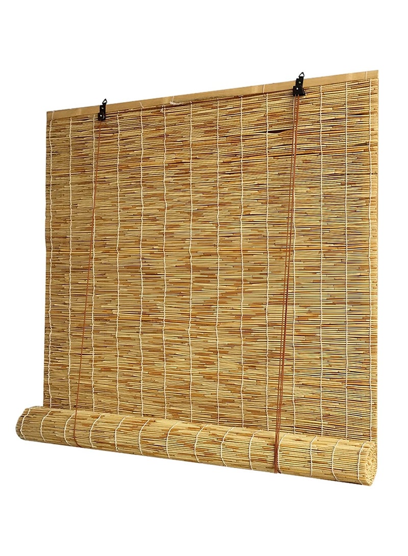 LINGWEI Bamboo Blinds with Roller Accessories Window Curtain - Image 1