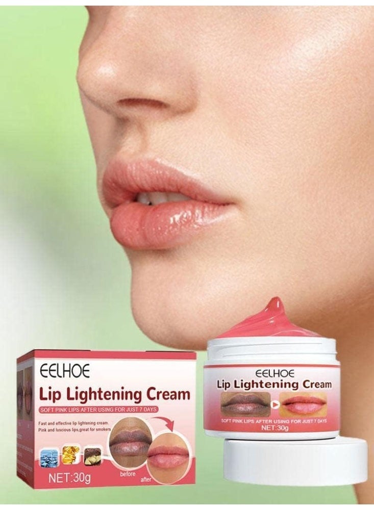 EELHOE Lip Lightening Cream for Reduce Dullness,Reduce Cracking Reduce Lipwrinkles For Dry Cracked And Dark Lips - Image 1