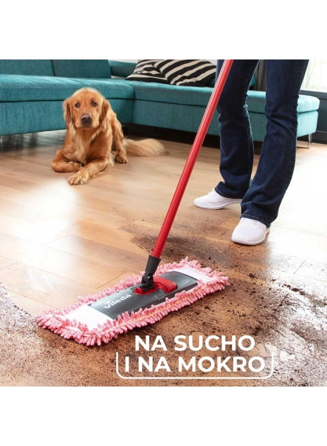Vileda Mop Bit Pro Refill – 100% Microfiber Mop Head – Machine Washable – Removes 3x More Pet Hair – Compatible with Hard Floor Surfaces - Image 2