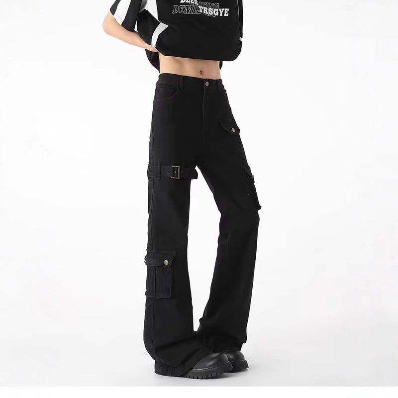 Unisex Classic Denim Jeans Loose Fit Daily Outdoor Wear - Image 5