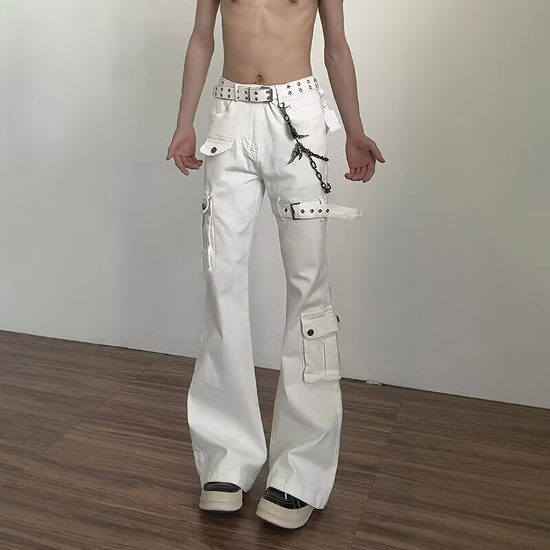 Unisex Classic Denim Jeans Loose Fit Daily Outdoor Wear - Image 1