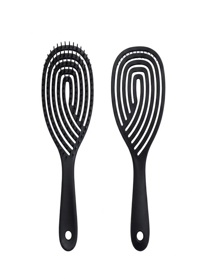 Becharaji Premium 3D Hair Brush for Styling, Detangling and Grooming for Men and Women |Straightens & Detangles Curly Hairs | Reduces Hair Breakage and Promotes Hair Growth | Best Hair Brush for All Hair Types Assorted (Black) - Image 1
