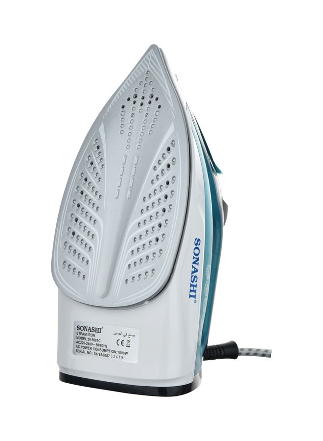 SONASHI Steam Iron with Ceramic Coated Soleplate/Anti-Calc/Self Clean Function | Spray/Steam/Burst Steam and Dry | Manual Temperature Setting based on Cloth Type 220 ml 1800 W SI-5081C Blue/White - Image 4