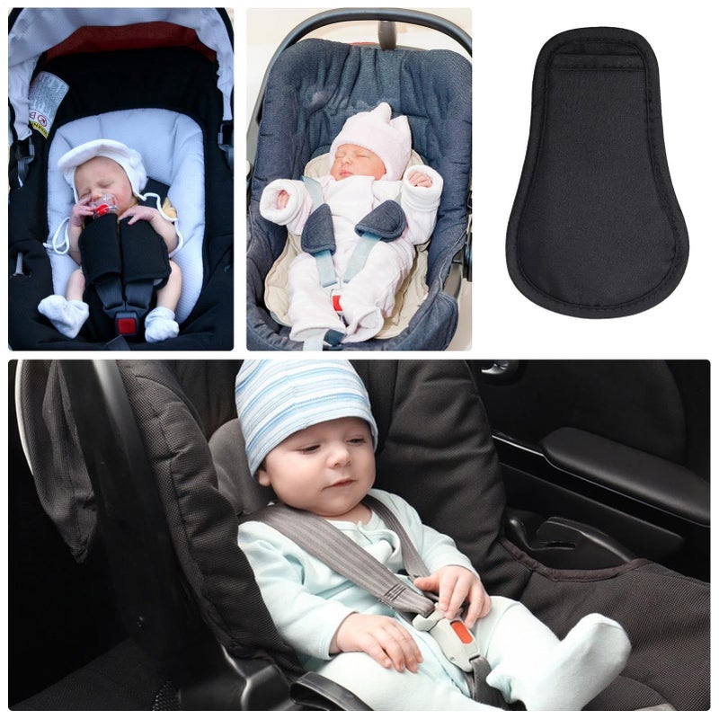 Soft Baby Shoulder Strap Pads for Car Seat Black 1pcs Crotch Protection - Image 4