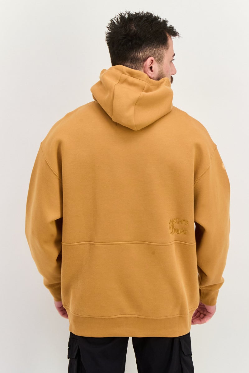 PUMA Men Sportswear Fit Brand Logo Training Hoodies, Brown  - Image 2
