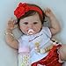 SCOM Lifelike Baby Dolls Girl 18 Inch Reborn Realistic Baby Dolls Silicone Cute Soft Body Doll Real Life Baby Doll Gift for Age 3 - Image 3