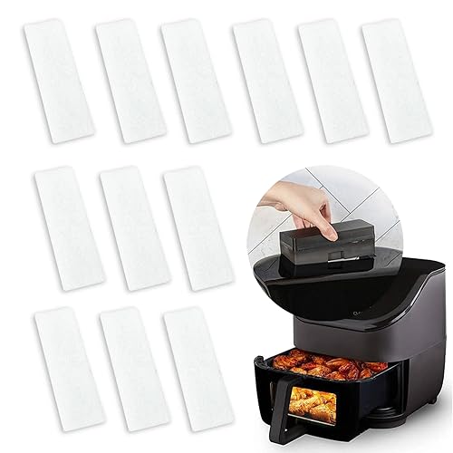 EUSTREER 12 Pcs Air Fryer Replacement Filters for 6QT Instant Vortex Plus Air Fryer with ClearCook and OdorErase, Replacement Odor Erase Air Filters for Instant Vortex Plus 6QT - Image 1