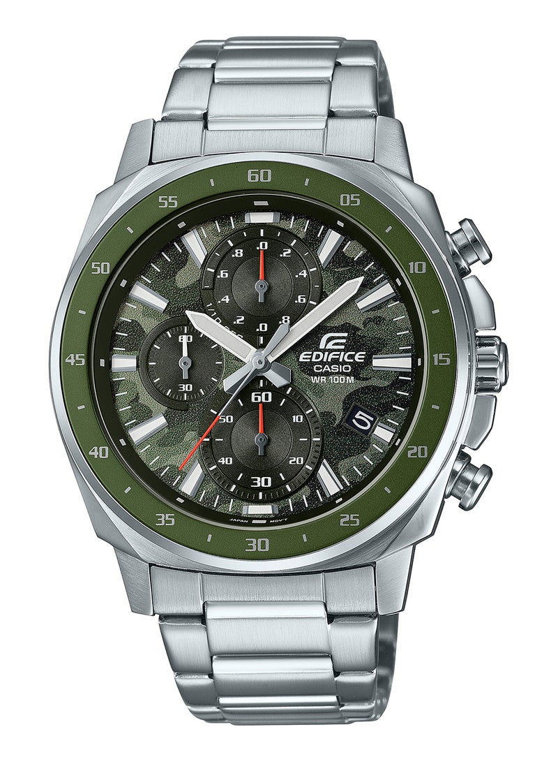 CASIO Men's Analog Stainless Steel Wrist Watch EFV-600D-3CVUDF - 42 Mm