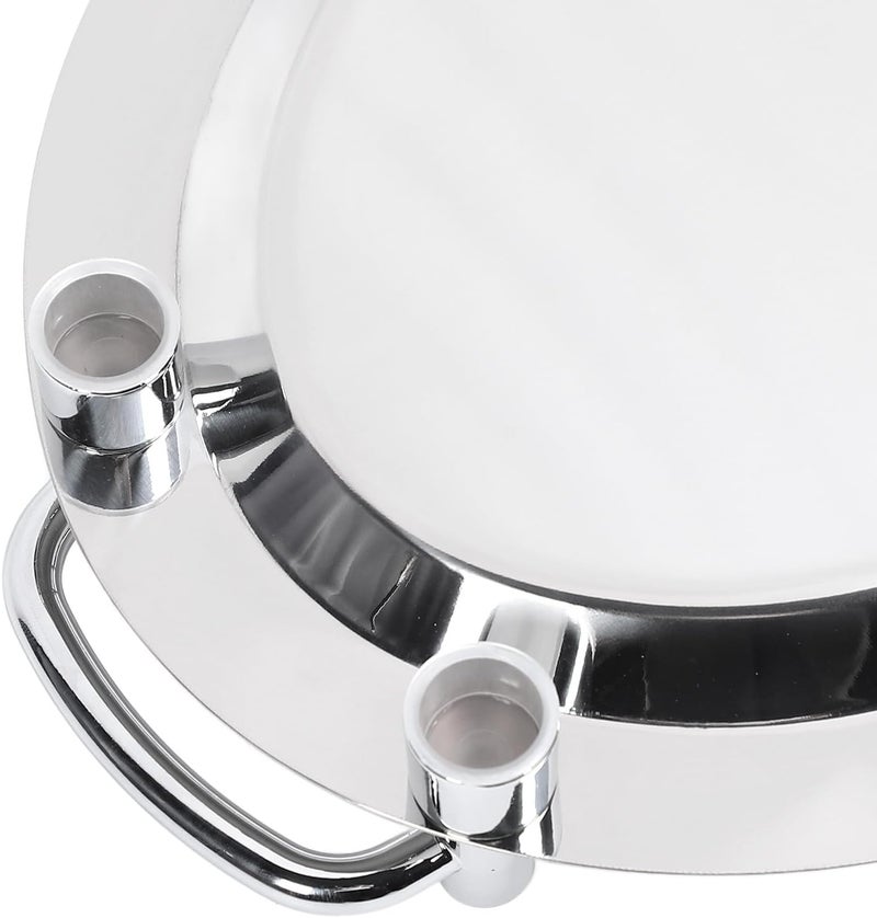 Stainless Steel with Handle, Egg Shape, 46cm Length - Bright Mirror Finish, Ergonomic Carrying, Ideal for Hotel and Restaurant Serving (Egg Shape (Length 46cm/18.11in)) - Image 5