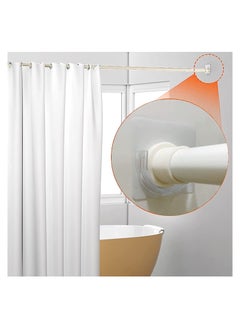 RATSAW Adhesive Shower Curtain Rod Holder 4 Pack Shower Rod Holder Wall Mount Holder For Shower Curtain Rod For Wall Stick  - Image 5