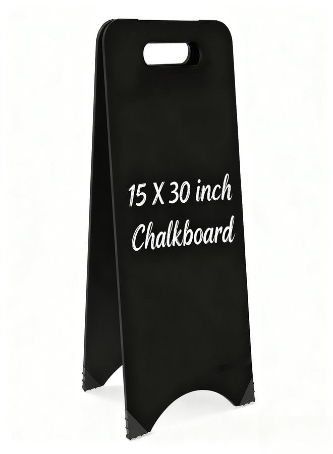 NEWNEWSHOW A Frame Chalkboard 15x30 Double-Sided Chalk Board Sign Sandwich Menu Board for Shop, Office, Wedding - Image 1