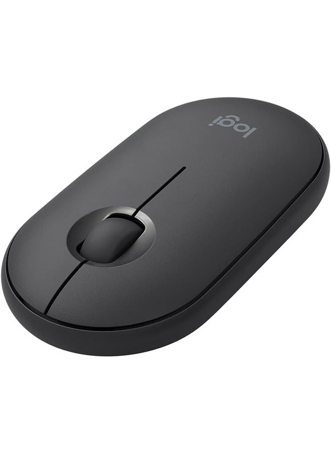 M350 PBBle اللاسلكية، البلوتوث أو 2.4 جيغاهرتز، مع جهاز استقبال مصغرة من طراز USB، صامت، فأرة حاسوب فائق النقر مع صوت مسموع، تنطبق على الحواسيب المحمولة/الحواسيب المحمولة/PC/MC الأسود