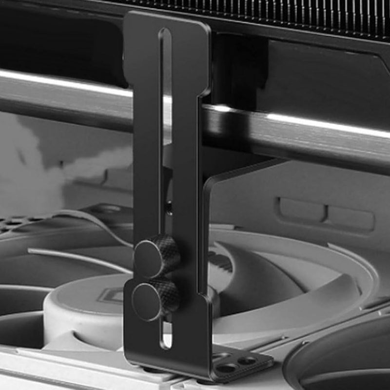 windforgecraft Adjustable GPU Holder,Vertical Anti Sag GPU Stand - Wear-Resistant GPU Support, Graphics Card Bracket for Graphics Cards & Motherboards - Image 3