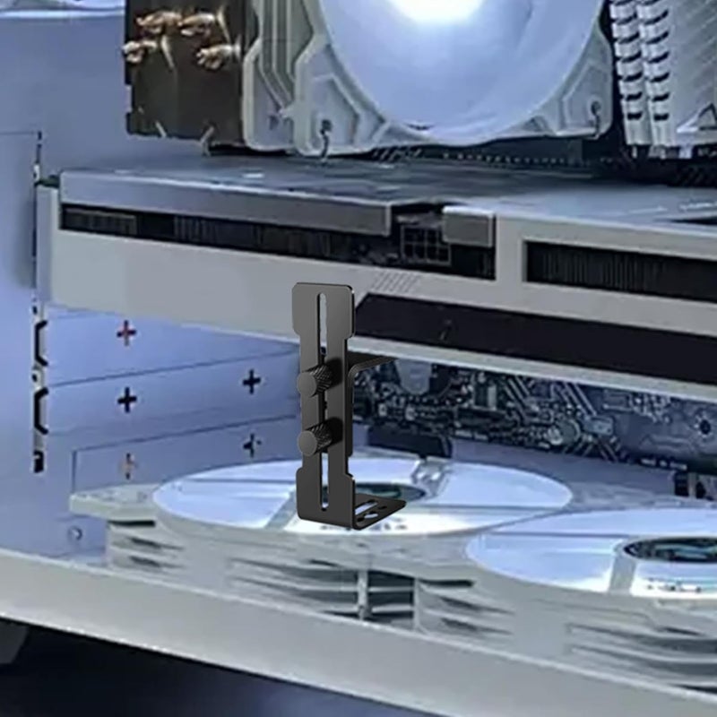 windforgecraft Adjustable GPU Holder,Vertical Anti Sag GPU Stand - Wear-Resistant GPU Support, Graphics Card Bracket for Graphics Cards & Motherboards - Image 2