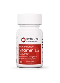 Protocol For Life Balance Protocol Vitamin D3 10000 Iu Immune Support Healthy Bones And Teeth 120 Softgels  - Image 2