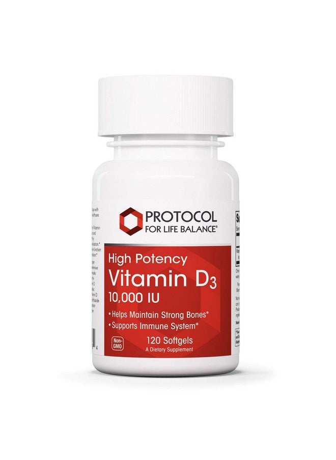 Protocol For Life Balance Protocol Vitamin D3 10000 Iu Immune Support Healthy Bones And Teeth 120 Softgels  - Image 2