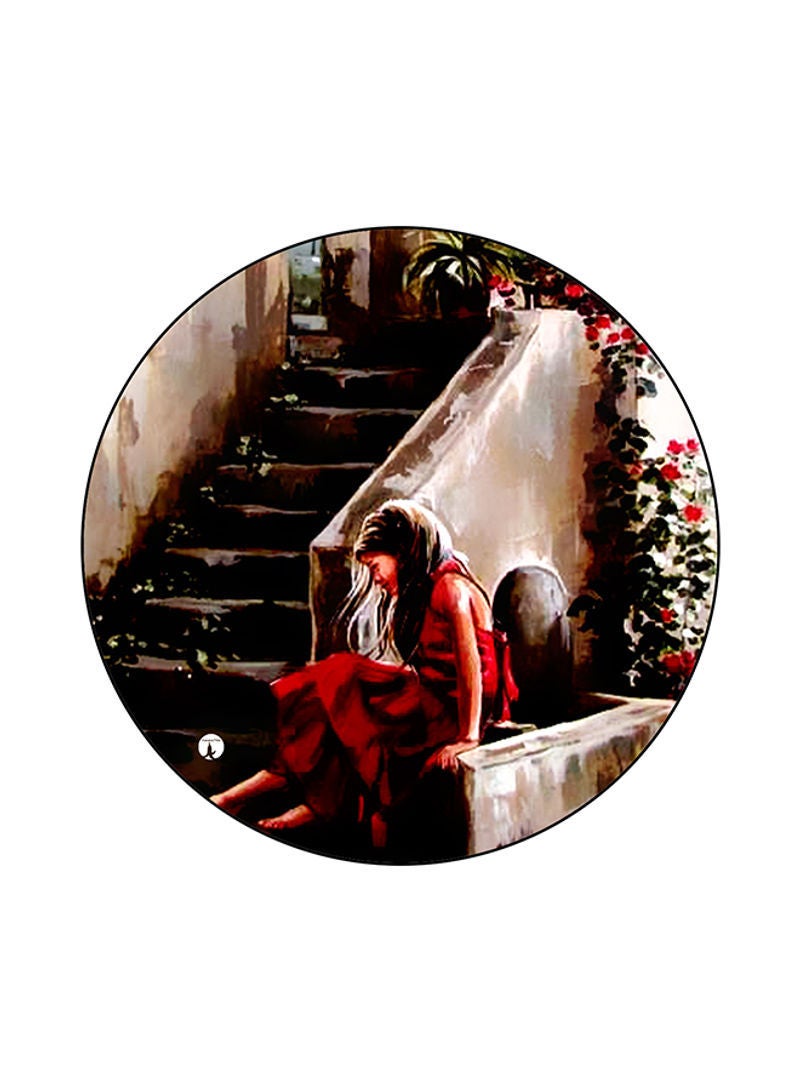 RKN Vintage Art Print Mouse Pad Multicolor