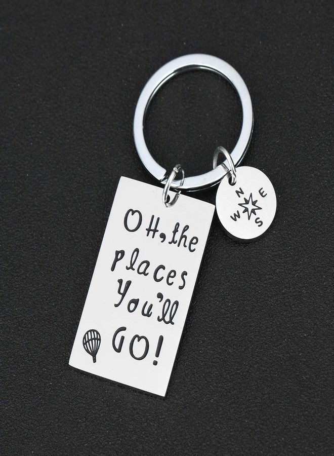 YEEQIN Graduation Gift Oh The Places You Will Go Keychain Inspirational Gifts For Graduates (Keychain) - Image 2