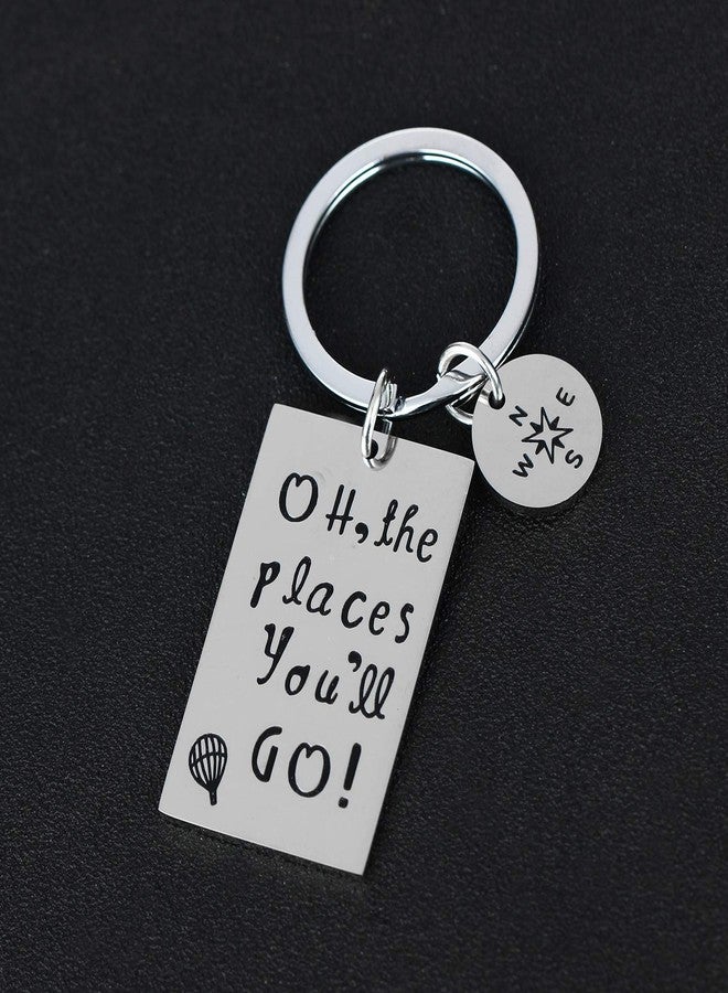 YEEQIN Graduation Gift Oh The Places You Will Go Keychain Inspirational Gifts For Graduates (Keychain) - Image 5