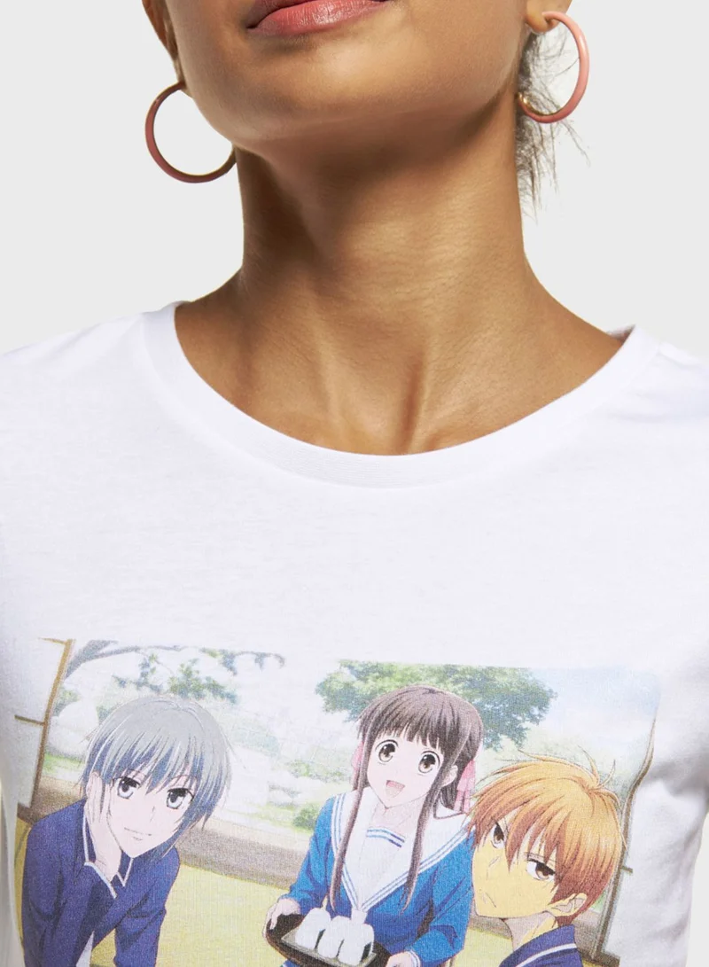 SP Characters Angel Beats Printed T-Shirt