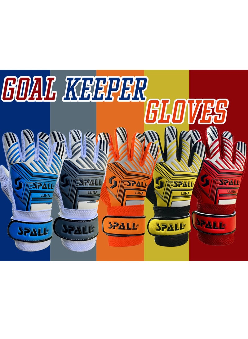 Spall Soccer Goalkeeper Gloves for Adults, Goalkeeper Gloves Extra Strong Grip and Non-Slip Unisex for Indoor and Outdoor Training and Match - Image 2