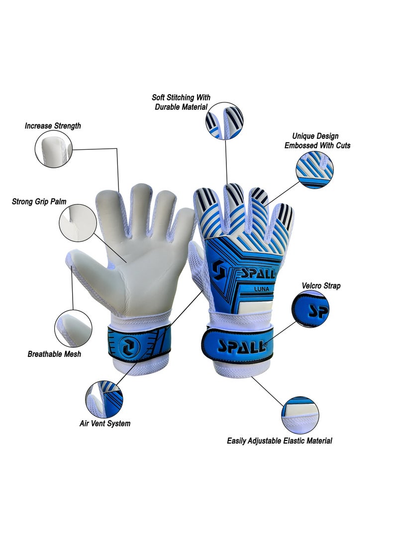 Spall Soccer Goalkeeper Gloves for Adults, Goalkeeper Gloves Extra Strong Grip and Non-Slip Unisex for Indoor and Outdoor Training and Match - Image 3