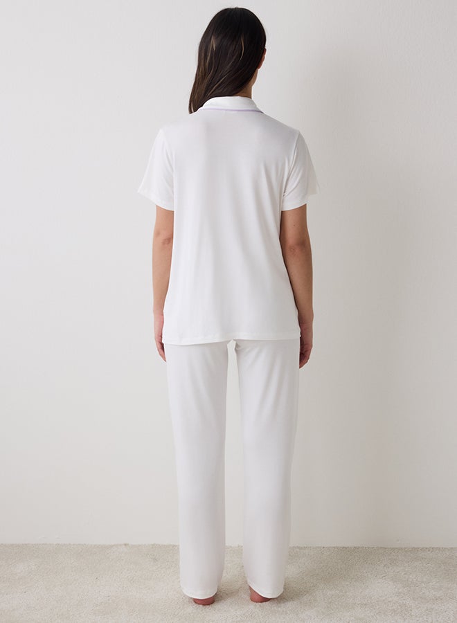Penti Lana Solid Pajama Set  - Image 3