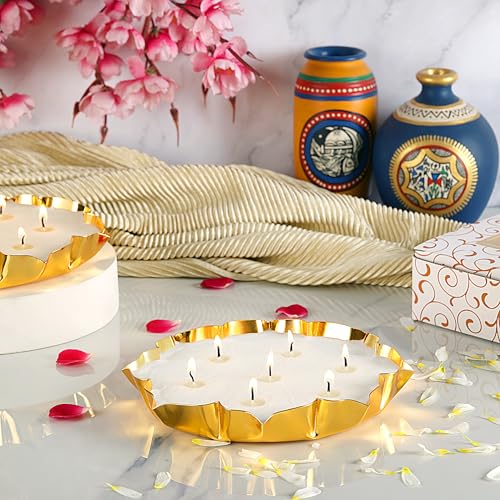 PROSPERRO LUMO by Parkash Candles Luxury 7 Wick Premium Scented Medium Bowl Candle || Soy Wax || (Vanilla OUDH) - Image 1