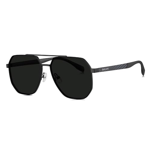 BOLON Men Women Classic Aviator Polarized Sunglasses BL7199 Ashfield 60mm, Exclusive Eyewear Brand of EssilorLuxottica - Image 1