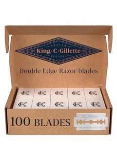 Double-Edge Safety Razor Blades For Better Control, 100 Count, With Anti-Friction Coating