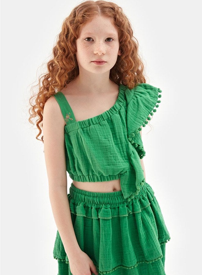 Tyess Girl Green Blouse - Image 2