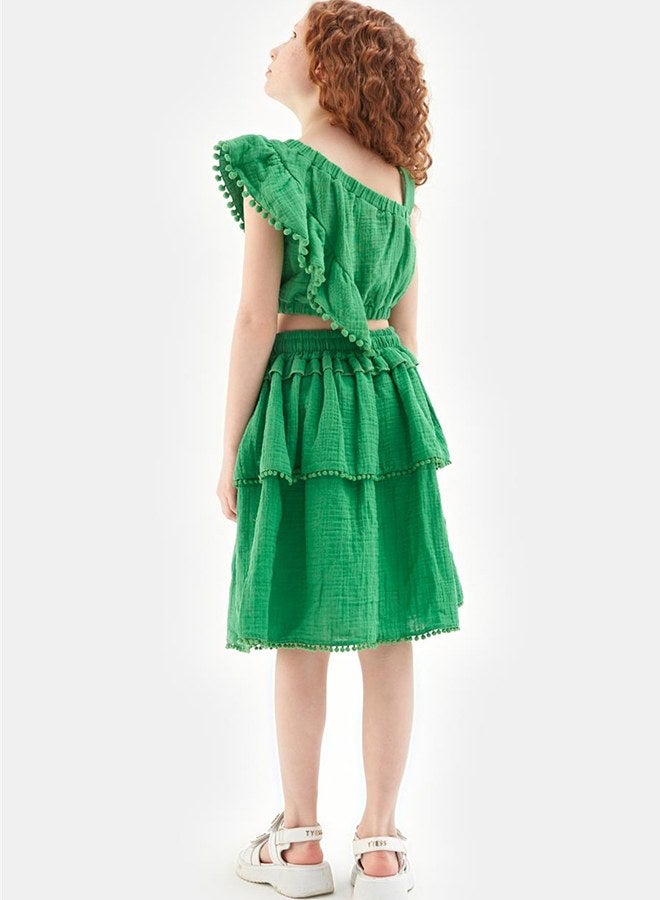 Tyess Girl Green Blouse - Image 4