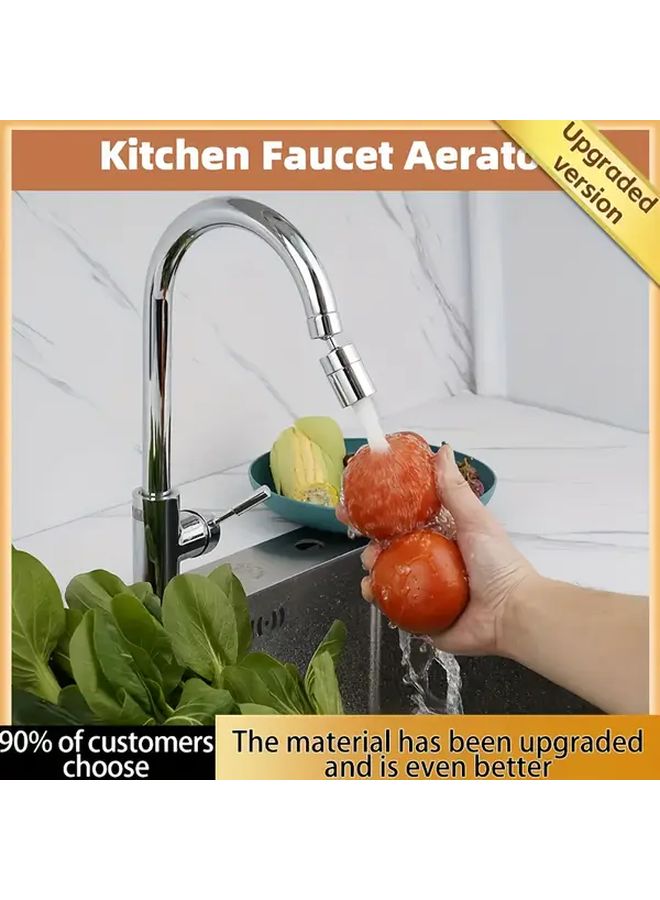 Silvery 360 Splash Proof Rotating Faucet Extender with Foam Dispenser 2 in 1 Spray Modes - Image 3