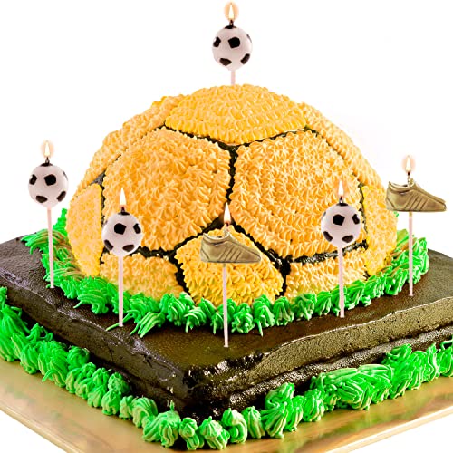 Dekora - Football Candles for Birthday Cake - Football and Golden Boot - Image 5