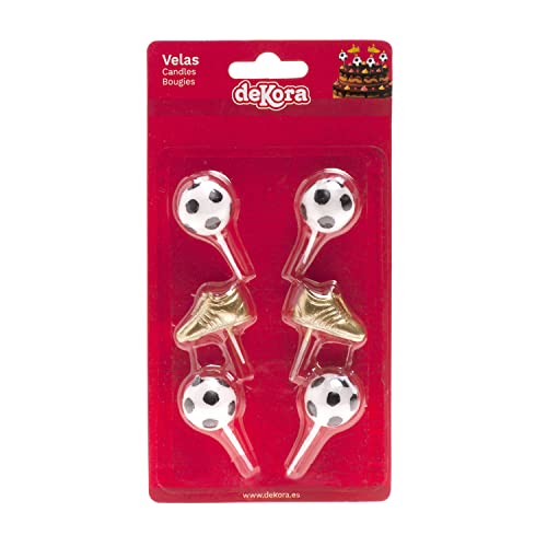 Dekora - Football Candles for Birthday Cake - Football and Golden Boot - Image 2