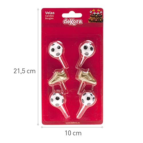 Dekora - Football Candles for Birthday Cake - Football and Golden Boot - Image 3