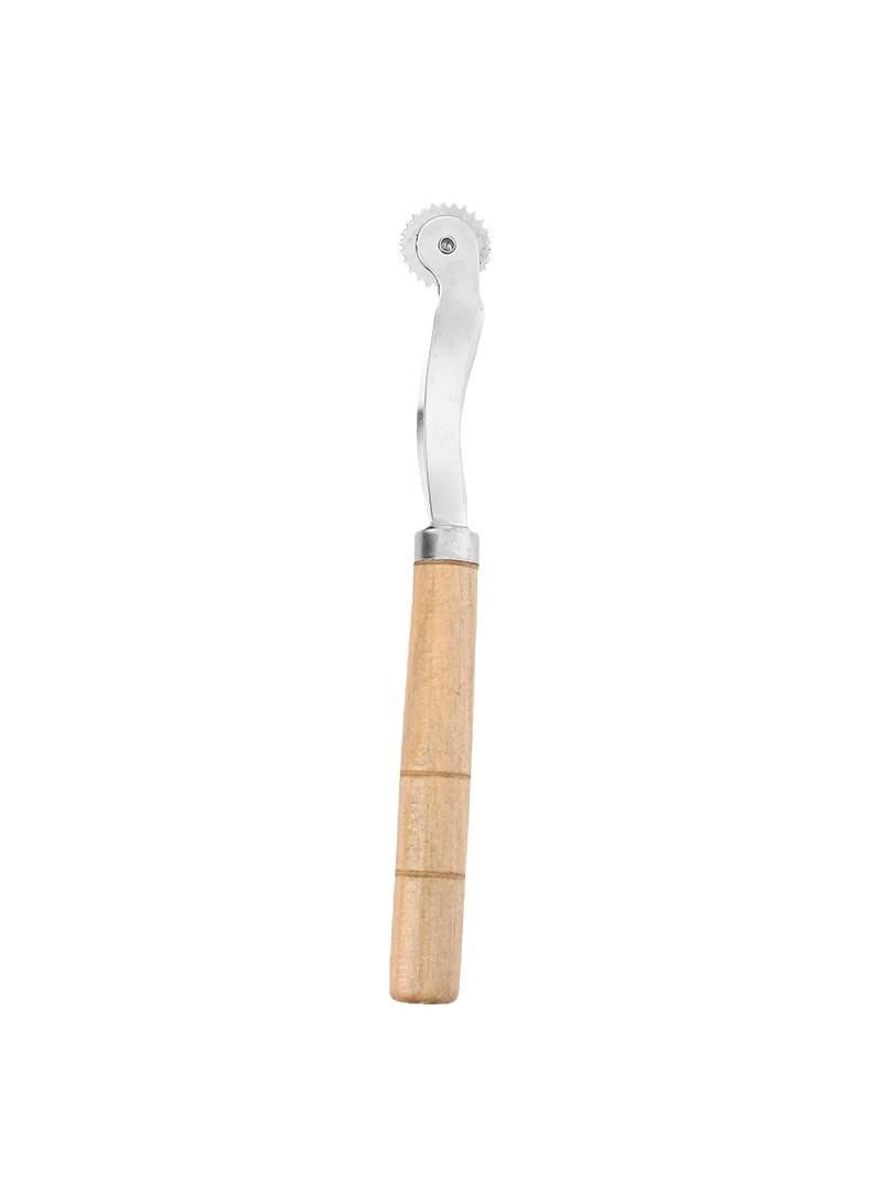Wooden Handle Sharp Teeth Scribing Wheel Tailor Tracing Manual Diy Tool Scribing Non-woven Scribing Wheel  - Image 3