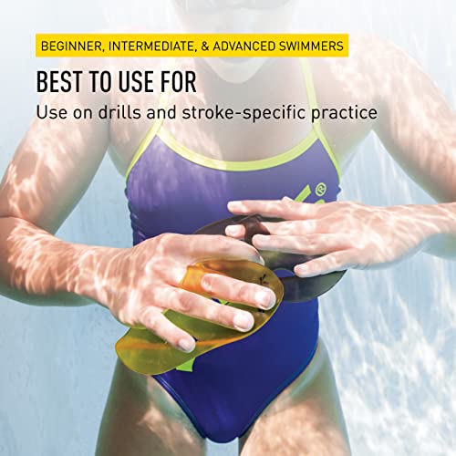 Finis 1.05.033.04 ISO Hand Paddles, Small (Black/Yellow) - Image 5