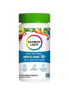 Rainbow Light Multivitamin For Men 50+ Vitamin C D & Zinc Probiotics Men  - Image 1