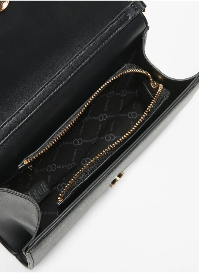 Celeste Women's Embellished Clutch with Chain Strap