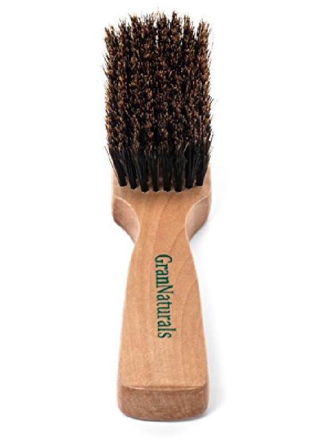 GranNaturals Mens Boar Bristle Hair Brush Natural Wooden Club Style Wave Brush For Men Styling Beard Hairbrush For Fine Thin Or Thick Hair - Image 1