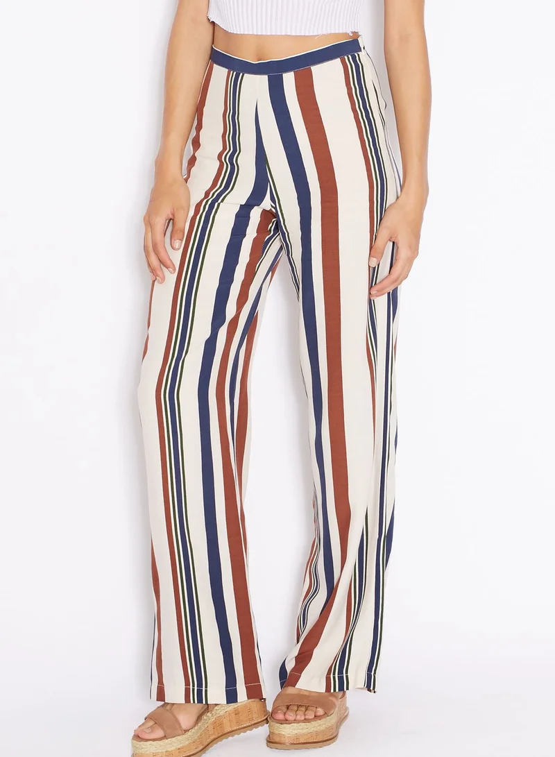 TOPSHOP Striped Wide Leg Pants