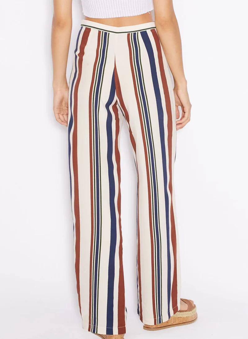 TOPSHOP Striped Wide Leg Pants