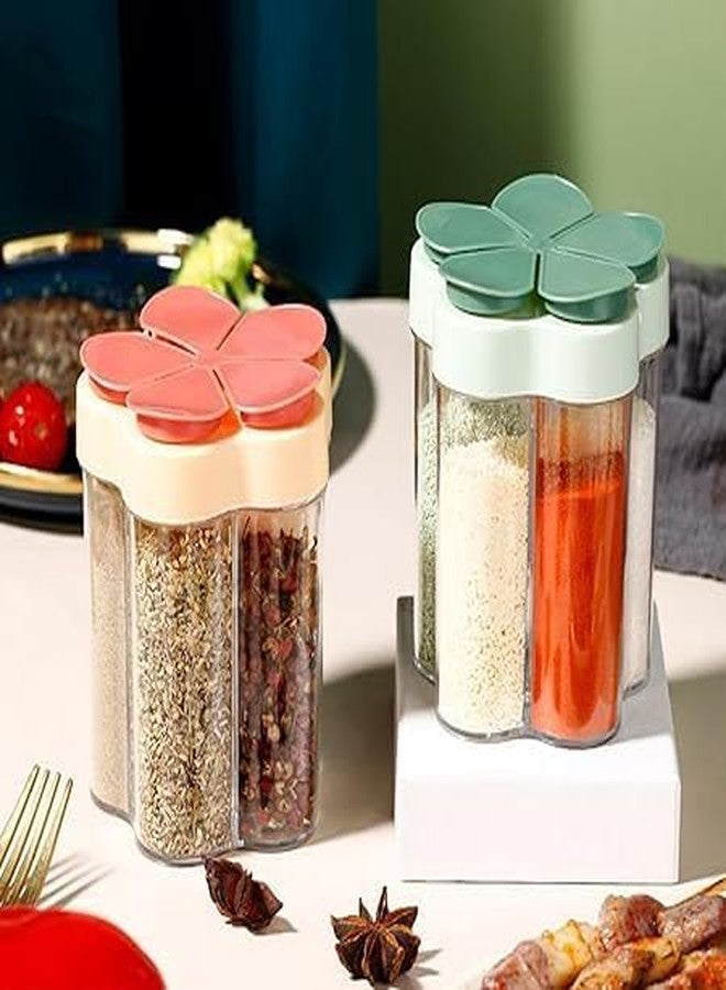 Cyrox 5 in 1 Spice Containers, Multi-Spice Dispenser, Portable Travel Seasoning Condiment Containers, Salt Pepper Spice Shaker with Lid and Clear Container Jars (1Pcs) (2) - Image 5
