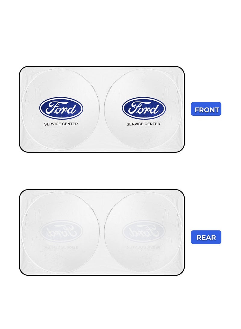 genesis Windshield Sunshade for Car Protection - 150x75 cm - Image 3