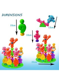FunBlast Diy Number Building Blocks For Kids28 Pcs Building Blocks With Baseplate Cute Animal Rattle Blocks Educational Learning Toys For Kids Boys Girls Children (Multicolor)  - Image 3